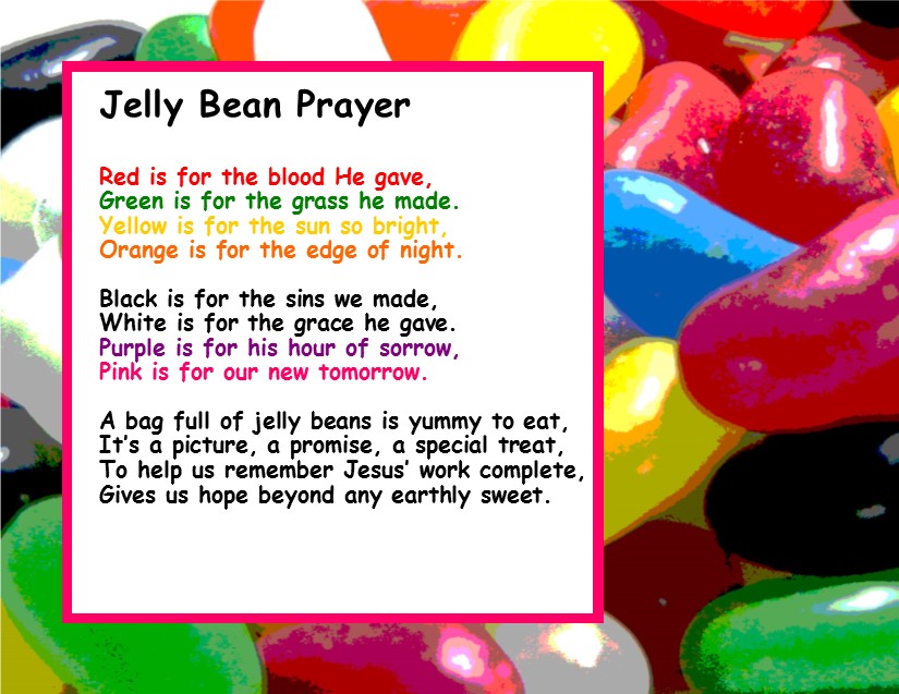 Free Jelly Bean Prayer Printable